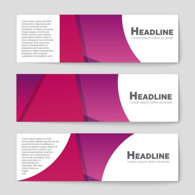 Soyut vektör düzen arka plan set. Sanat kalıp çizmek için, 