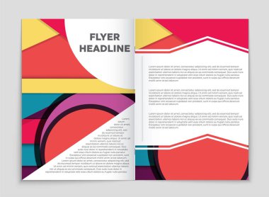 Soyut vektör düzen arka plan set. Sanat kalıp çizmek için, 