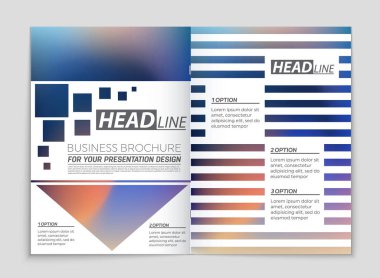 Soyut vektör düzen arka plan set. Sanat kalıp çizmek için, 