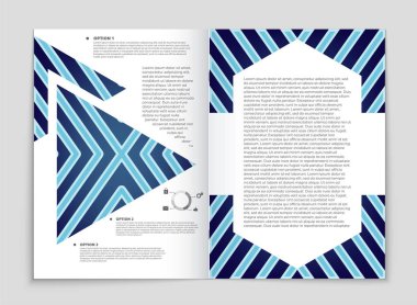 Soyut vektör düzen arka plan set. Sanat kalıp çizmek için, 