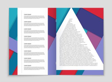 Soyut vektör düzen arka plan set. Sanat kalıp çizmek için, 