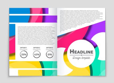 Soyut vektör düzen arka plan set