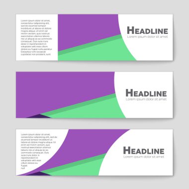 Soyut vektör düzen arka plan set. Sanat kalıp çizmek için, 