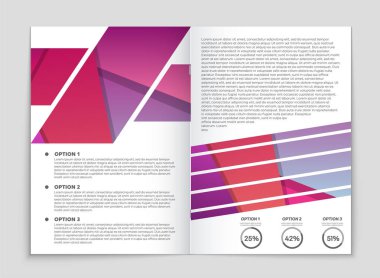 Soyut vektör düzen arka plan set. Sanat kalıp çizmek için, 