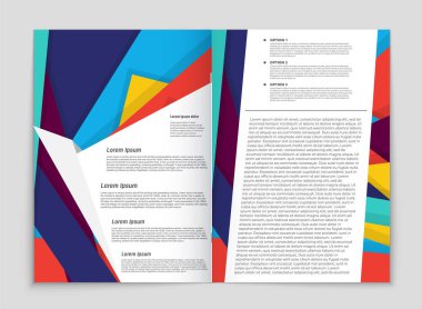 Soyut vektör düzen arka plan set. Sanat kalıp çizmek için, 