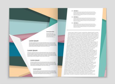 Soyut vektör düzen arka plan set. Sanat kalıp çizmek için, 