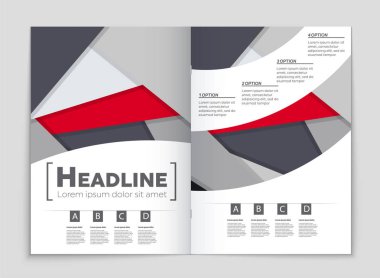 Soyut vektör düzen arka plan set. Sanat kalıp çizmek için, 