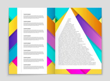 Soyut vektör düzen arka plan set. Sanat kalıp çizmek için, 