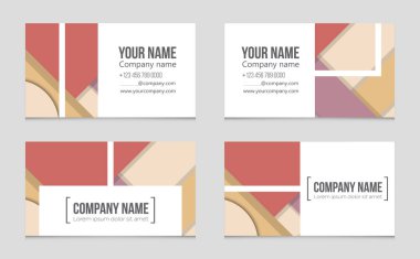 Soyut vektör düzen arka plan set. Sanat kalıp çizmek için, 