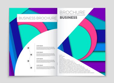 Soyut vektör düzen arka plan set. Sanat kalıp çizmek için, 