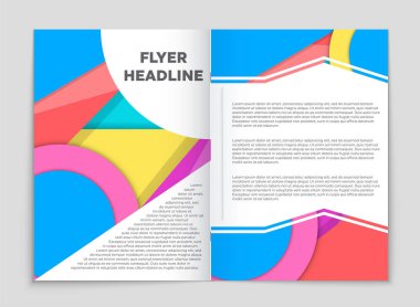 Soyut vektör düzen arka plan set. Sanat kalıp çizmek için, 