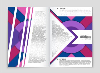 Soyut vektör düzen arka plan set. Sanat kalıp çizmek için, 