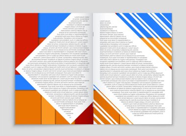 Soyut vektör düzen arka plan set. Sanat kalıp çizmek için, 