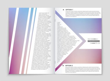 Soyut vektör düzen arka plan set. Sanat kalıp çizmek için, 