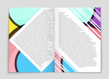 Soyut vektör düzen arka plan set. Sanat kalıp çizmek için, 