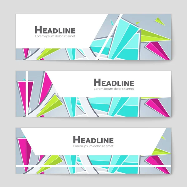 Conjunto de fundo de layout vetorial abstrato. Para design de modelo de arte , — Vetor de Stock