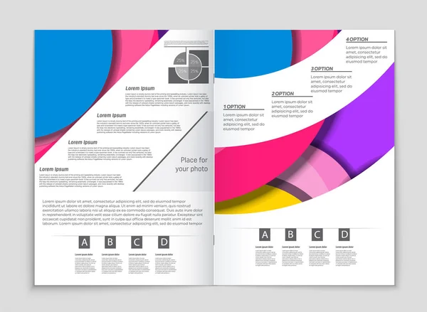 Conjunto de fundo de layout vetorial abstrato. Para design de modelo de arte , — Vetor de Stock