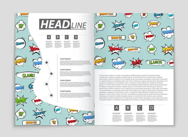 Abstrakta vektor layout bakgrund set. För konst malldesign, — Stock vektor