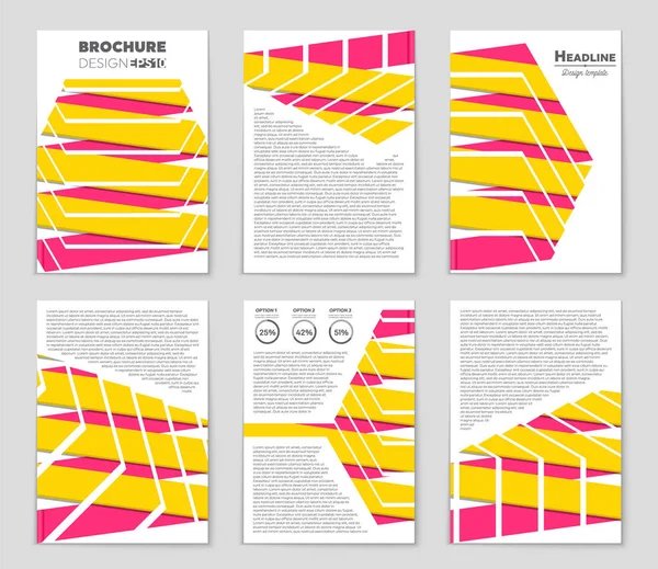 Set di sfondo astratto del layout vettoriale. Per la progettazione di modelli d'arte , — Vettoriale Stock