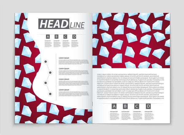 Conjunto de fundo de layout vetorial abstrato. Para design de modelo de arte , —  Vetores de Stock