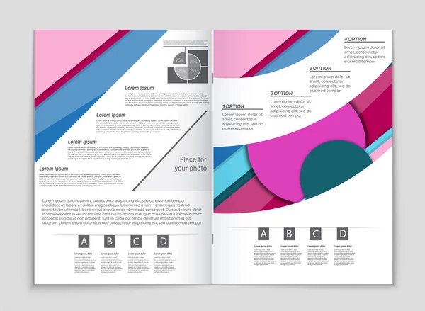 Conjunto de fundo de layout vetorial abstrato. Para design de modelo de arte , — Vetor de Stock