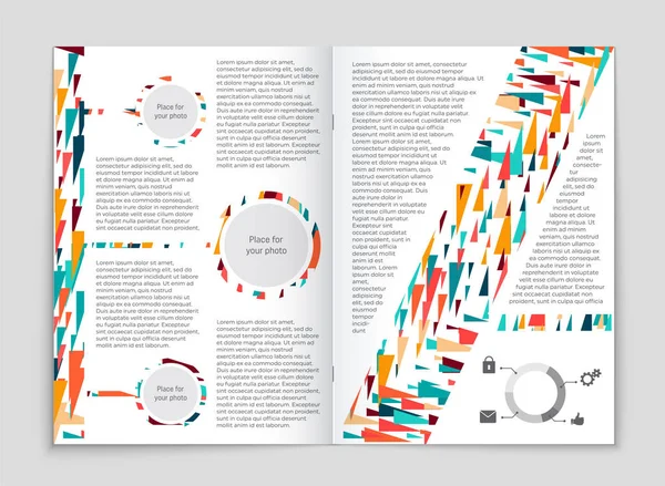 Conjunto de fundo de layout vetorial abstrato. Para design de modelo de arte , — Vetor de Stock