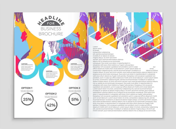 Set di sfondo astratto del layout vettoriale. Per la progettazione di modelli d'arte , — Vettoriale Stock