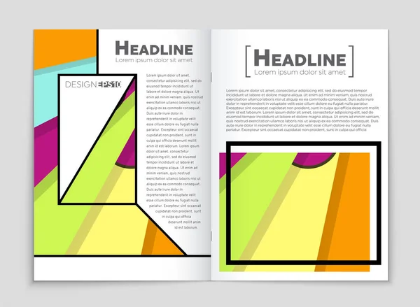 抽象的なベクトル レイアウト背景セット。アート テンプレートの設計を, — ストックベクタ