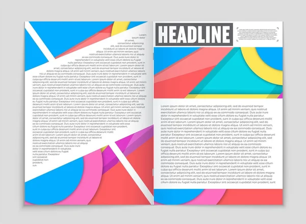 抽象的なベクトル レイアウト背景セット。アート テンプレートの設計を, — ストックベクタ