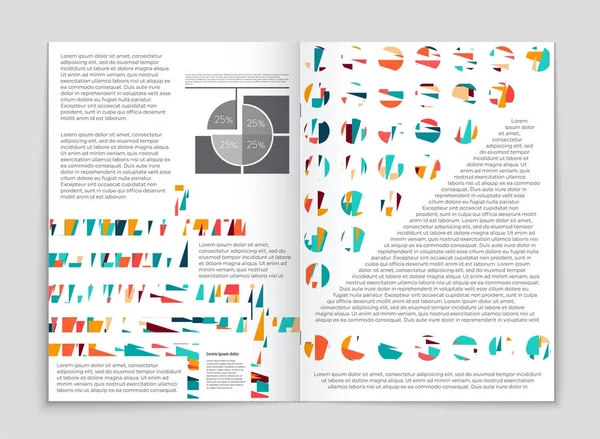 Set di sfondo astratto del layout vettoriale. Per la progettazione di modelli d'arte , — Vettoriale Stock