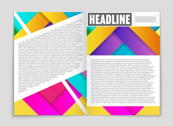 Conjunto de fundo de layout vetorial abstrato. Para design de modelo de arte , — Vetor de Stock