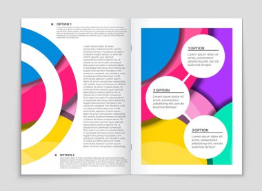 Soyut vektör düzen arka plan set. Sanat kalıp çizmek için, 