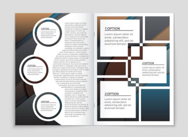 Soyut vektör düzen arka plan set. Sanat kalıp çizmek için, 