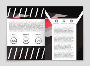 Soyut vektör düzen arka plan set. Sanat kalıp çizmek için, 