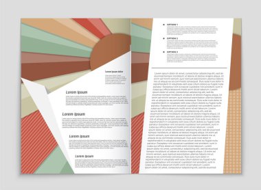 Soyut vektör düzen arka plan set. Sanat kalıp çizmek için, 