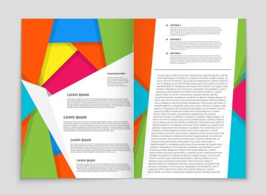 Soyut vektör düzen arka plan set. Sanat kalıp çizmek için, 