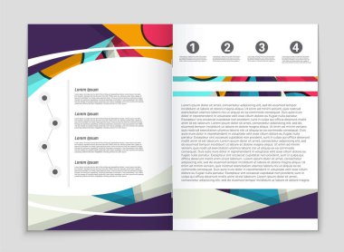 Soyut vektör düzen arka plan set. Sanat kalıp çizmek için, 