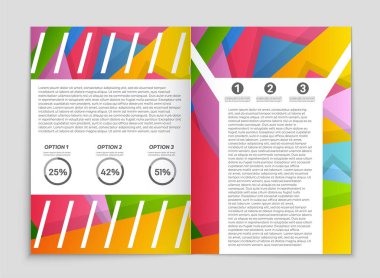 Soyut vektör düzen arka plan set. Sanat kalıp çizmek için, 