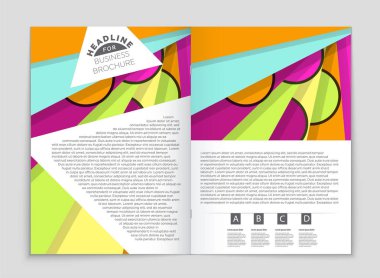 Soyut vektör düzen arka plan set. Sanat kalıp çizmek için, 