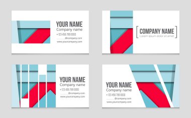 Soyut vektör düzen arka plan set. Sanat kalıp çizmek için, 