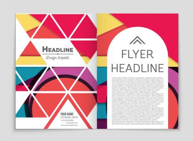 Soyut vektör düzen arka plan set. Sanat kalıp çizmek için, 