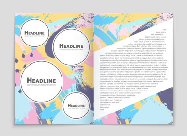 Soyut vektör düzen arka plan set