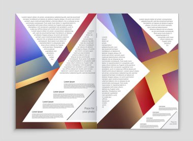 Soyut vektör düzen arka plan set. Sanat kalıp çizmek için, 