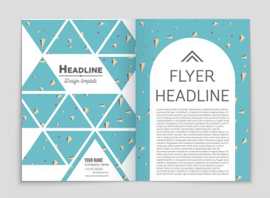 Soyut vektör düzen arka plan set. Sanat kalıp çizmek için, 