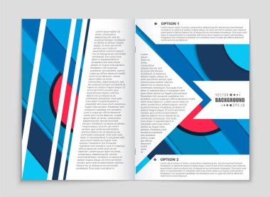 Soyut vektör düzen arka plan set. Sanat kalıp çizmek için, 