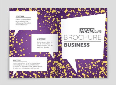 Soyut vektör düzen arka plan set. Sanat kalıp çizmek için, 