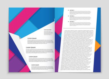 Soyut vektör düzen arka plan set. Sanat kalıp çizmek için, 