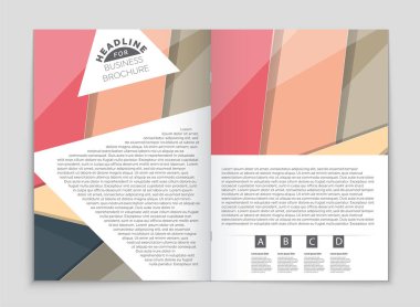 Soyut vektör düzen arka plan set. Sanat kalıp çizmek için, 