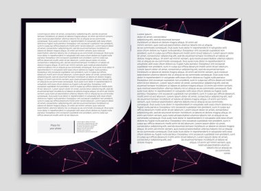 Soyut vektör düzen arka plan set. Sanat kalıp çizmek için, 