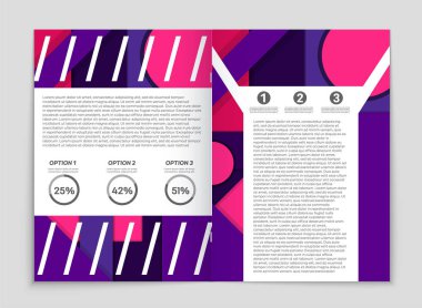 Soyut vektör düzen arka plan set. Sanat kalıp çizmek için, 